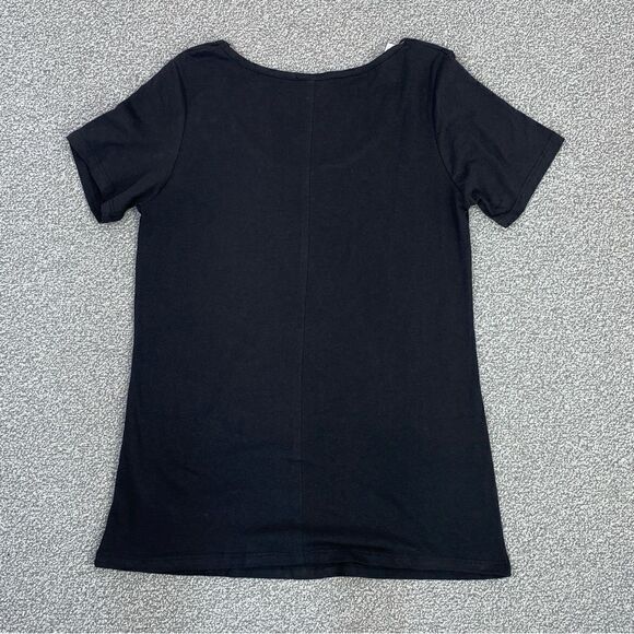 Itsa Girl Thing On Point Cactus Graphic Cap Sleeve Tee Shirt Black Large New - Picture 3 of 6